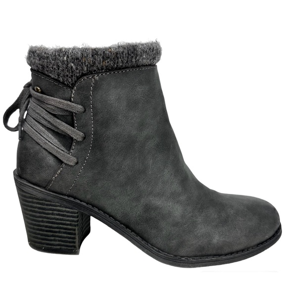 Roxy Dakota Heeled Ankle Booties Dark Gray - Picture 2 of 14